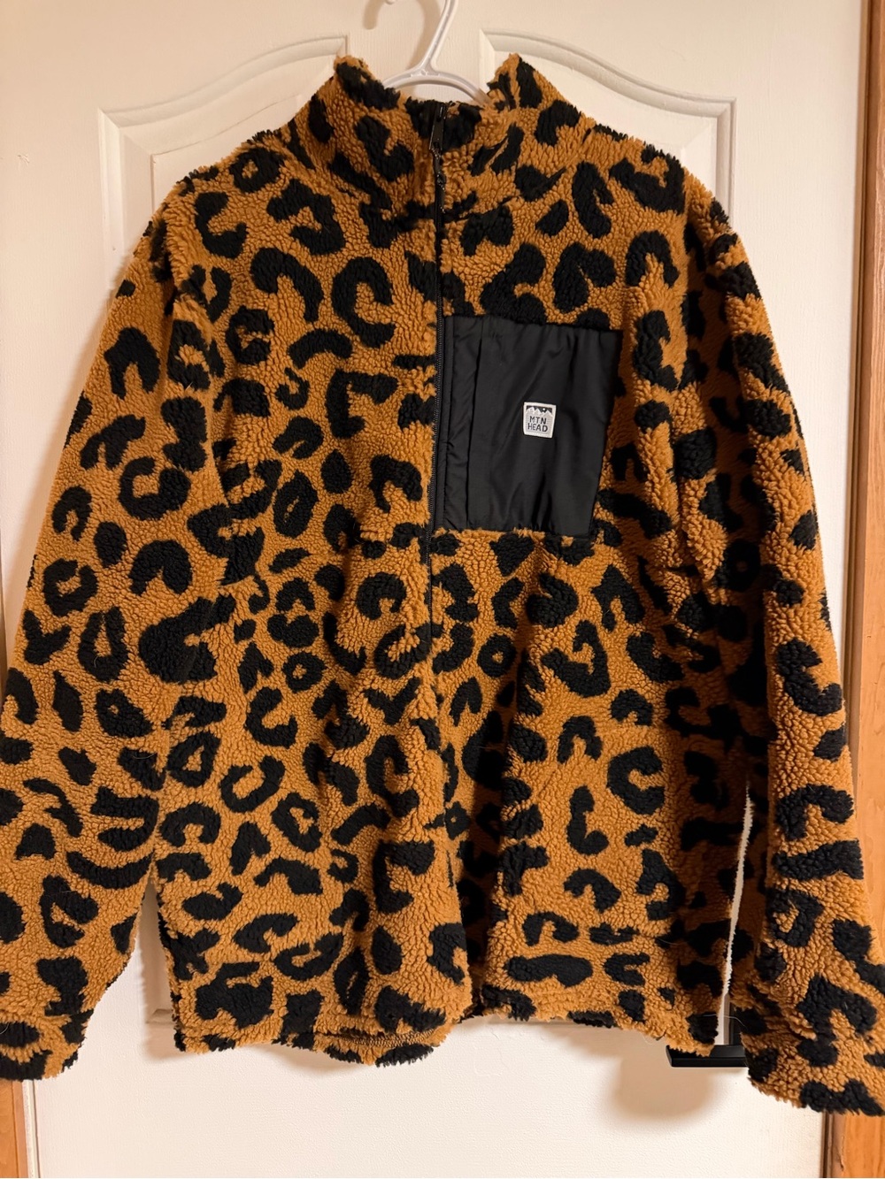 MTN HEAD Alpine Full Zip - Leopard Sherpa